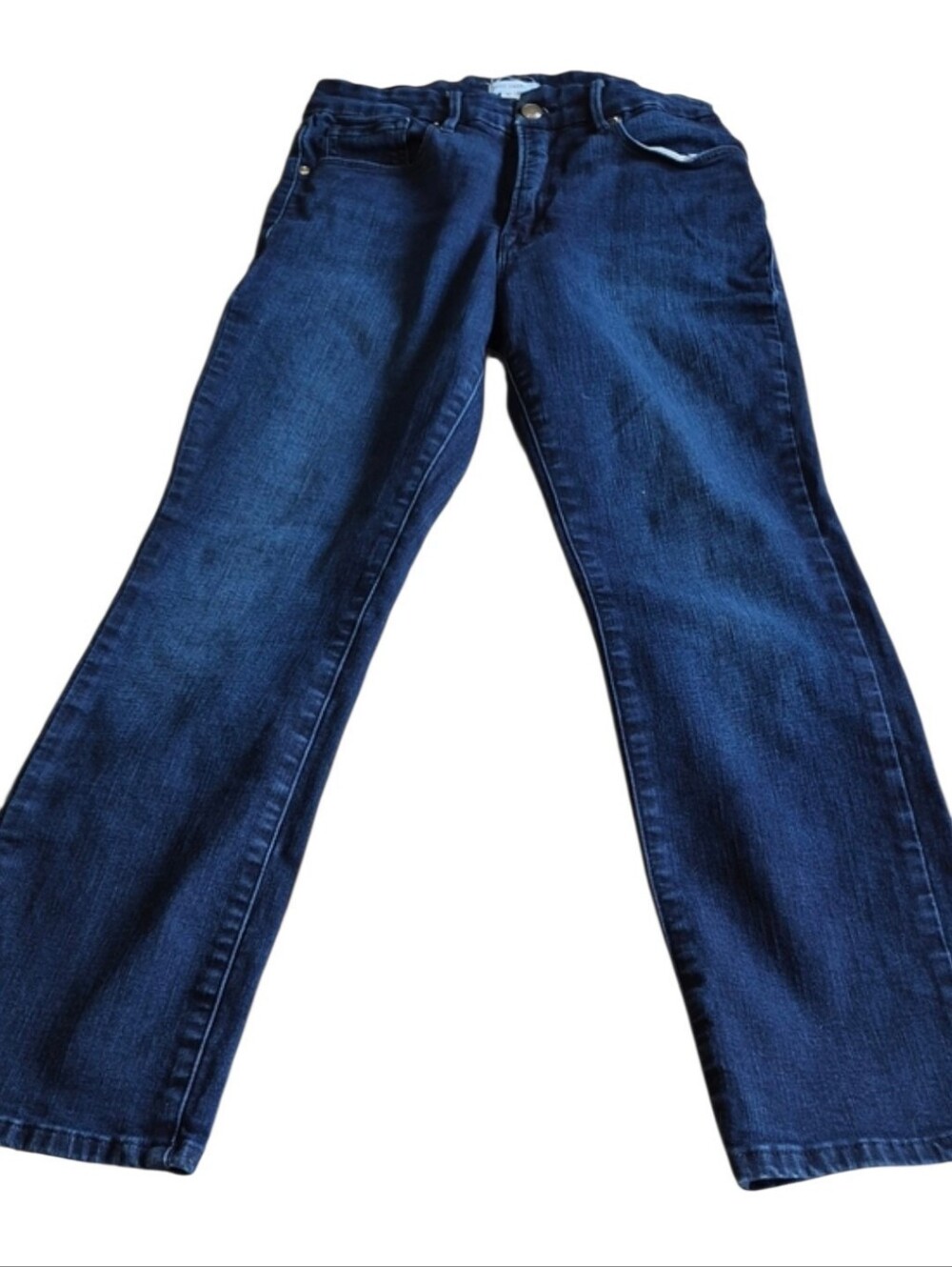 Good American Good Legs Straight Jeans Size 10 30 Dark Wash Stretch Denim